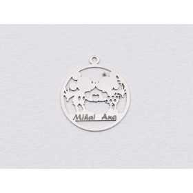 S145 - Charm Mickey/Minnie personalizabil 18.5x16.5x0.5mm- 1 buc
