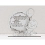 L975 -Decupaj MDF cu nume "Vreti sa fiti nanutii mei" 19x21 cm -1 buc