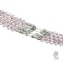 Distanțier din argint 925, 4 șiruri pentru mărgele 13.8x3.5mm G0871
