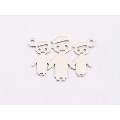 E1914 N Link Ag 925 Familie MFT 21.5x13mm, 0.6mm - 1 buc