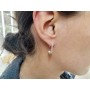 G1847-Cercei argint tortita deschisa drop earrings 22mm -1 buc