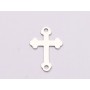 Pandantiv cruce ortodoxă din argint 925 pentru brățară, 2 anouri 17x12mm E2012-N