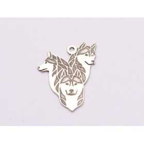 Pandantiv Husky Argint 925 14x18mm E2014