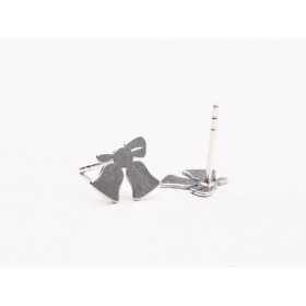 Cercei clopoței de Crăciun din argint 925, decupaj laser, 8x11 mm E2040 G