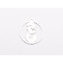 Pandantiv om de zăpadă din argint 925, decupaj laser 20x18mm E2042