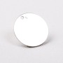 Banut din argint 925 pentru personalizare si gravura – 10 mm 0.3mm – Pandantiv rotund cu gaura K001