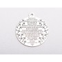 Pandant din argint Tatal nostru 22mm E2059 G
