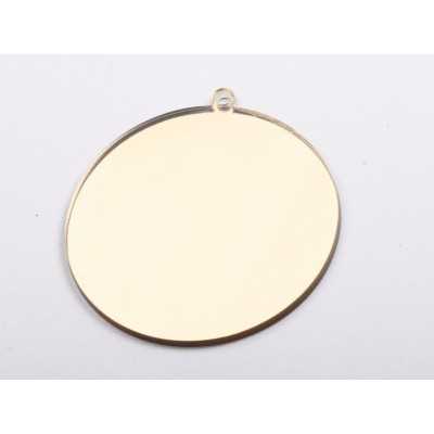 L1276 Glob de craciun din oglinda acrilica aurie blank