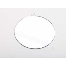 L1277 Glob de craciun din oglinda acrilica argintie blank