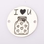 Bănuț de argint 925 gravat Jar of Hearts I Love You E2086