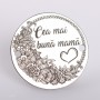 Bănuț conector Cea mai bună mamă argint 925, 16.5mm E2092