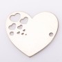 Pandantiv inimă argint 925 cu inimioare decupate în cascadă, 15.5x16 mm E2063