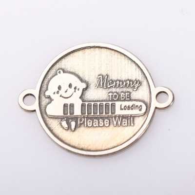 Bănuț de argint 925 gravat în relief Mommy To Be E2111