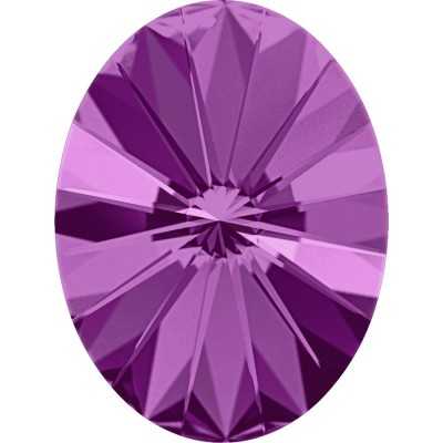 2648-Swarovski Elements 4122 Amethyst Foiled 8x6mm 1 buc