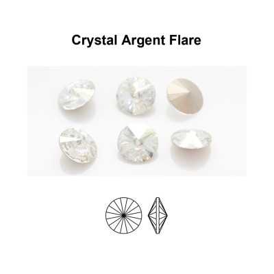 Cristal Preciosa Rivoli Maxima Crystal Nightfall D-Folied SS 39 8mm