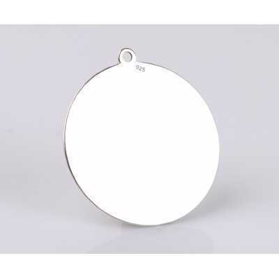 G1658 N Pandant banut din argint cu bucla 18mm 0.3mm