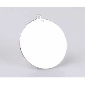 G2044 N Pandant banut din argint cu bucla 21mm 0.3mm