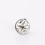 S189 - Banut gravat din inox - Martisor trifoi - 10mm