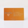 S197 - Carte de vizita personalizata din aluminiu (galben)