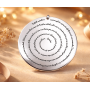 Banut din argint 925 Tatal nostru in spirala 16.5mm 0.33mm E1255-G