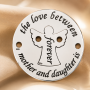 E0210-G-Set link Ingeras "Mother`s Love" Ag 925 diametru16.5mm / grosime 0.33 mm-1 set