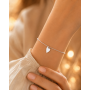 Pandantiv Inima Asimetrica din Argint 925 Personalizabil 11.5x9.5 mm 0.5mm pentru Coliere si Bratari G1735