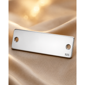 G2005-N-Link argint 925 19x5mm grosime 0.50mm gaura 1.3mm-1 buc