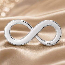E0118-N-Link infinit din argint 17x6.75mm 0.4mm