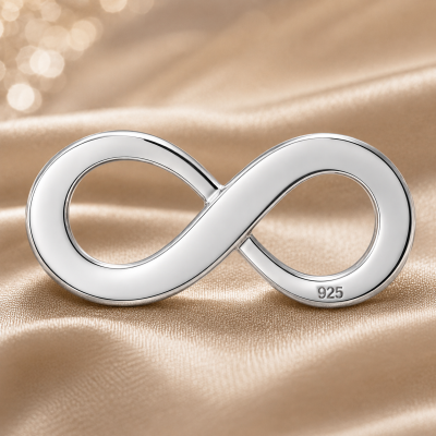 E0118-N-Link infinit din argint 17x6.75mm 0.4mm