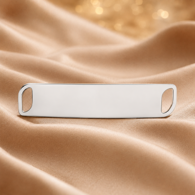 G1566 N Placuta din argint pentru bratara 7,4x36mm 0.4mm