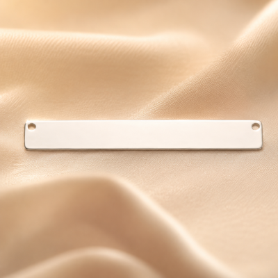 Pandant din argint placuta personalizabila 40x5mm 0.5mm E0553 N