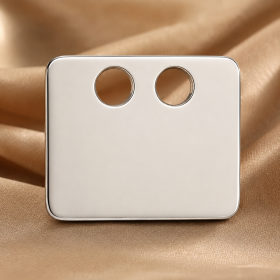 Pandant din argint dreptungiular personalizabil 9x11mm G1568