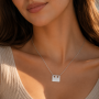 Pandant din argint dreptungiular personalizabil 9x11mm G1568