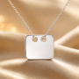 Pandant din argint personalizabil dreptunghiular 12x13,5mm G1567