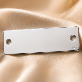 Placuta din argint 925 pentru bratara personalizabila 20x5mm 0.50mm G0293-N