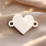 Pandant argint personalizabil pentru bratara inima 14.5x10mm 0.4 E0840-N
