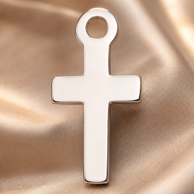 Pandant din argint cruciulita 12x6mm 0.6mm E0658-N