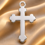 Marturie pandantiv cruciulita din argint 925 pentru Mot - Scaldat - Botez - Turta 14mm 0.5mm - S217