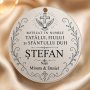 Banut de Mot din Argint 925 Personalizat 22mm In Numele Tatalui Pandantiv Botez S0230