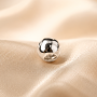 Biluta Argint 925 Polished 4 mm cu orificiu 1.8 mm pentru bijuterii handmade, 1 bucata G0776