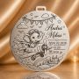 Banut de mot din argint 925 personalizat cu elefant aviator - Nume si date nastere 22 mm S0279