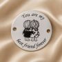 Banut din Argint 925 gravat "You Are My Best Friend Forever" 16.5 mm pentru bratara E0514