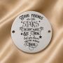 Banut din Argint 925 Good Friends Are Like Stars 16.5 mm pentru bratara E0452