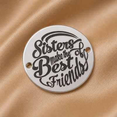 Banut din Argint 925 Sisters Make the Best Friends 16.5 mm E0400