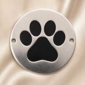 Link rotund din Argint 925 cu labuta gravata 16.5 mm