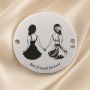 Bănuț de argint 925 siluete Best Friends Forever E0521