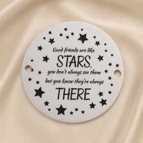 Banut argint 925 Good Friends Are Like Stars 16.5 mm E0453