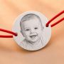 Brățară personalizată cu poză – bănuț din argint 925 cu fotogravură S0310