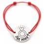 Brățară argint 925 cu bănuț Be Mine, șnur reglabil — cadou de Valentine’s Day B-E2107