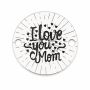 Bănuț de argint 925 gravat I Love You Mom E0420